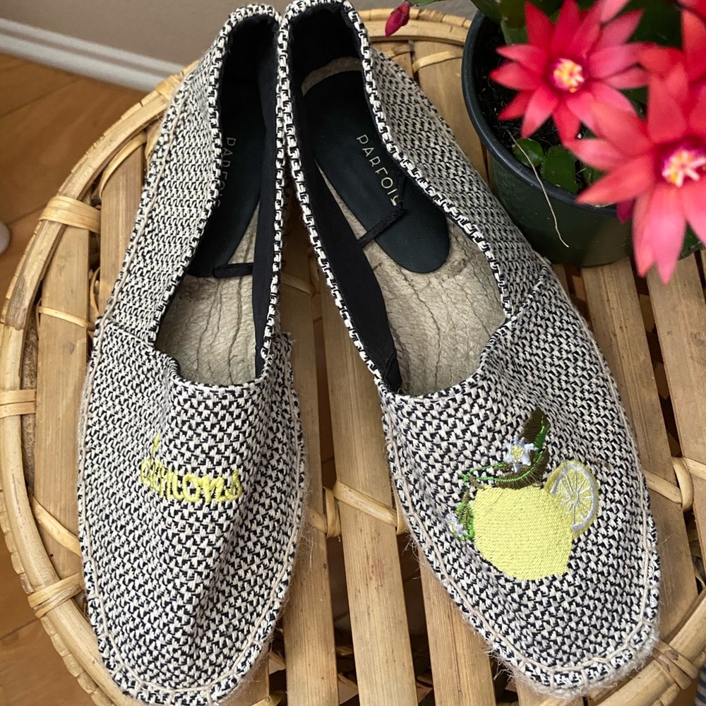 Canvas shoes bought in Madrid